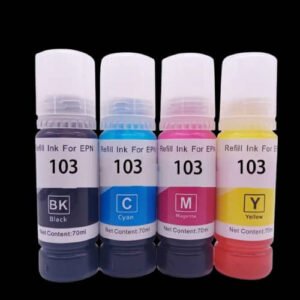 4 flacons d'encre pour Imprimante Epson EcoTank L3252