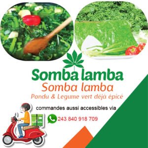 Pondu pilé à la main et épicé /1kilo_Somba lamba
